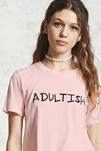 Forever21 Adultish Graphic Tee
