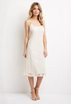 Forever21 Contemporary Crochet-embroidered Midi Dress