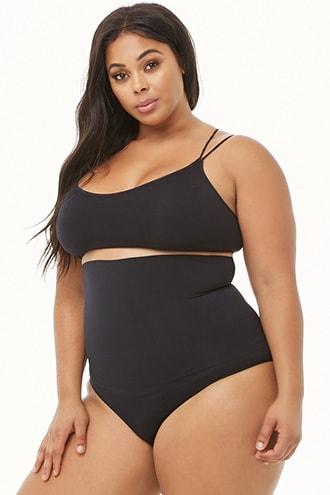 Forever21 Plus Size Assets By Spanx Shaping High-waisted Mid-thigh Short