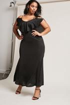 Forever21 Plus Size Open-shoulder Maxi Dress