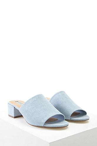 Forever21 Denim Mules