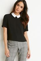 Forever21 Contrast-collar Boxy Top