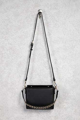 Forever21 Faux Leather Studded Satchel