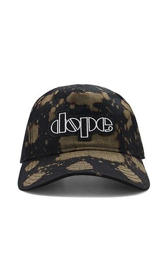 21 Men Black Dope Bleached Logo Patch Cap