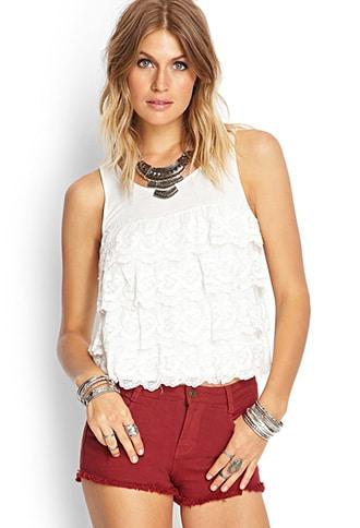 Forever21 Tiered Knit Tank