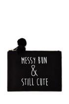 Forever21 Messy Bun Makeup Pouch