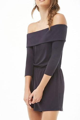 Forever21 Anm Off-the-shoulder Romper