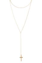 Forever21 Cross Pendant Layered Necklace