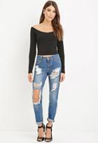 Forever21 Destroyed Mid-rise Jeans