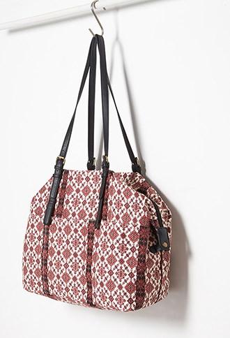 Forever21 Tile Print Duffle Bag