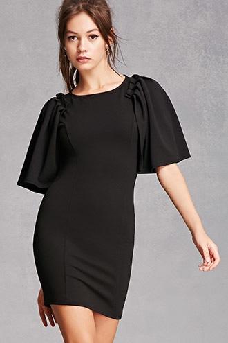 Forever21 Pleated Mini Bodycon