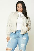 Forever21 Plus Size Padded Bomber Jacket