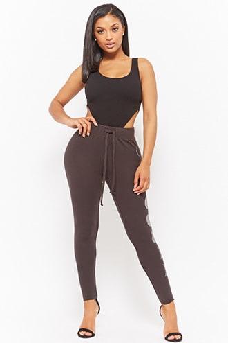 Forever21 Moon Phase Graphic Joggers