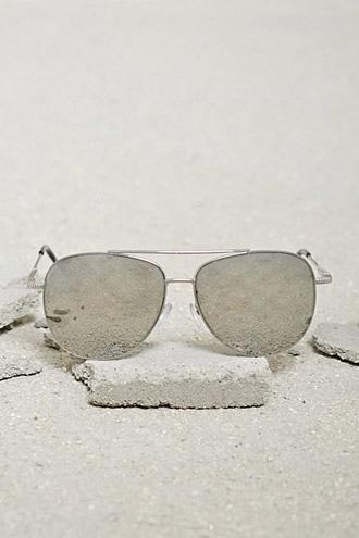 Forever21 Men Brow Bar Aviator Sunglasses