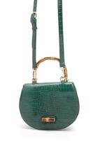 Forever21 Faux Croc Saddle Bag