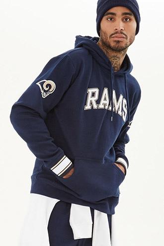 21 Men Men's Nfl Rams Fleece Hoodie
