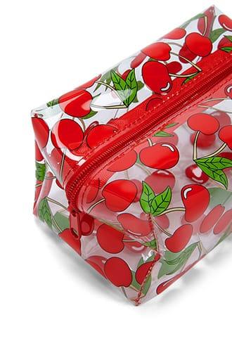 Forever21 Cherry Print Makeup Bag