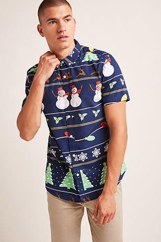 Forever21 Christmas Graphic Shirt