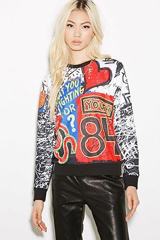 Forever21 Bass Graffiti-inspired Sweatshirt