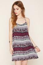 Forever21 Women's  Crochet Tribal Print Dress