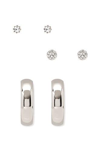 Forever21 Rhinestoned Stud Earring Set