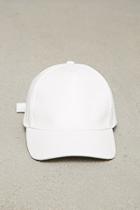 Forever21 Faux Leather Baseball Cap