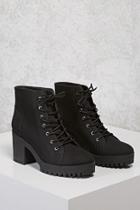 Forever21 Canvas Lug Ankle Boots