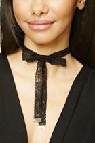 Forever21 Crochet Bow-front Choker