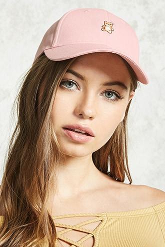 Forever21 Embroidered Teddy Bear Dad Cap