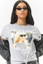 Forever21 Positive Vibes Only Graphic Tee