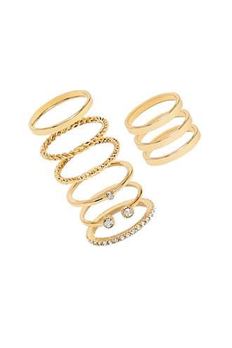 Forever21 Twisted Stackable Ring Set