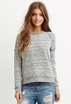 Forever21 Geo-patterned Raglan Pullover