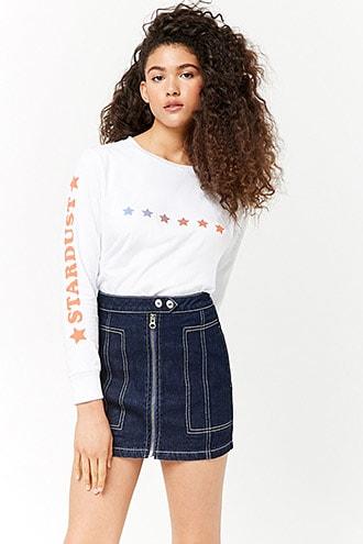 Forever21 Stardust Graphic Top