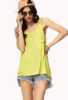 Forever21 Draped Back High-low Tank
