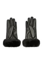 Forever21 Faux Leather Finger Gloves