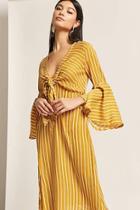 Forever21 Selfie Leslie Stripe Self-tie Dress