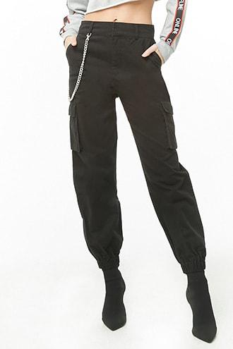 Forever21 Wallet Chain Cargo Joggers
