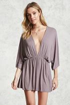 Forever21 Contemporary Plunging Romper