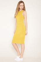 Forever21 Plus Women's  Yellow Knit Bodycon Dress