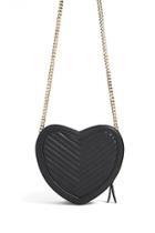 Forever21 Faux Leather Heart Crossbody Bag