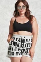 Forever21 Plus Size Roman Numeral Shorts