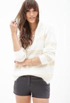 Forever21 Shaggy-knit Hooded Sweater
