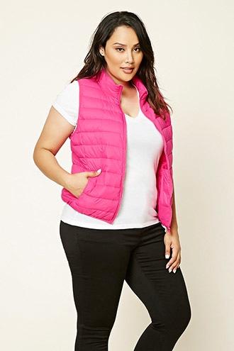 Forever21 Plus Women's  Plus Size Puffer Vest
