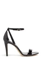 Forever21 Faux Patent Ankle-strap Heels