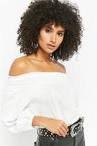 Forever21 Smocked Cutout Off-the-shoulder Top