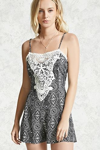 Forever21 Woven Tribal Print Dress