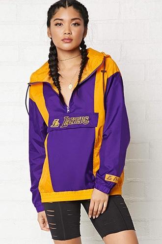 Forever21 Nba Lakers Anorak Jacket