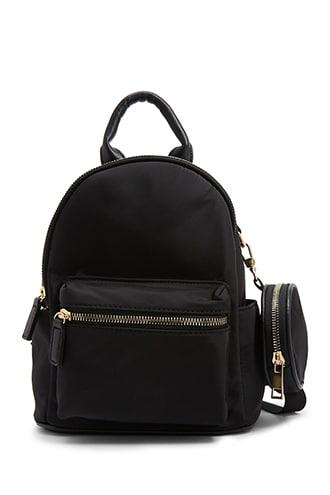 Forever21 Faux Leather Trim Backpack
