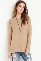 Forever21 Women's  Vented Fuzzy Sweater (taupe)