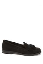 Forever21 Faux Suede Fringe Loafers